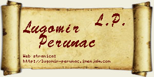 Lugomir Perunac vizit kartica